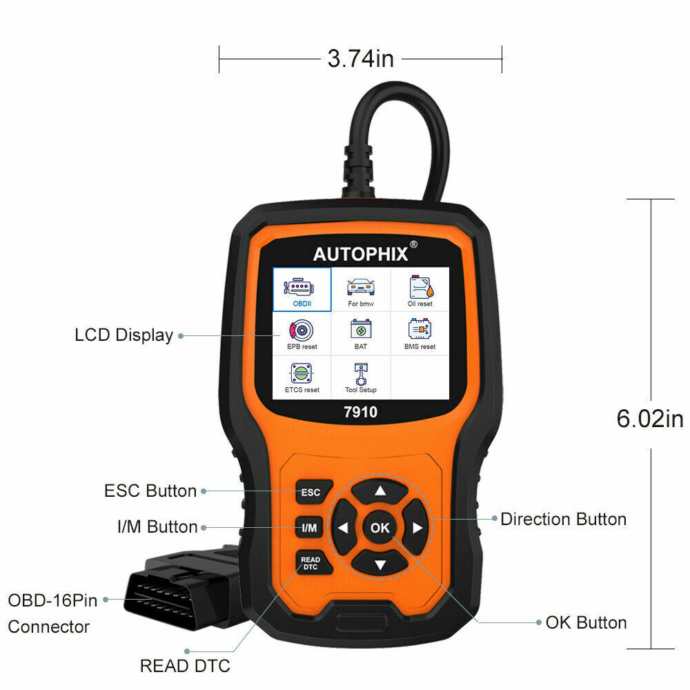Autophix 7910 For BMW All System OBD2 Diagnostic Scanner Code Reader ABS SRS DPF