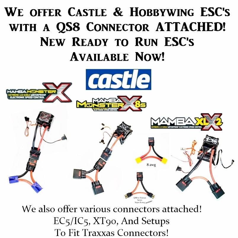 RCP XT90 Series Harness Ready to Connect to ESC 10 awg Double Battery Voltage