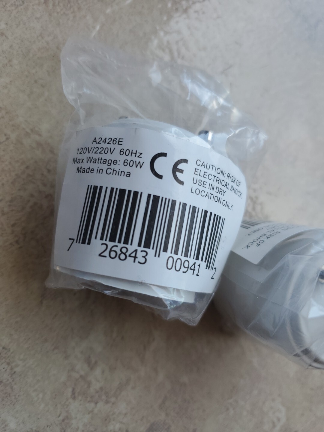 2 PACK Newhouse GU24 To Standard E26 / E27 Base Light Bulb Socket Adapter A2426E