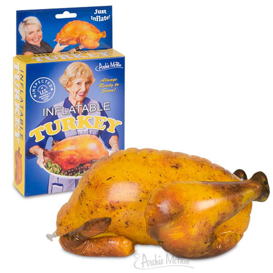 Inflatable Turkey 16" Long - Novelty Fun Gag Gifts