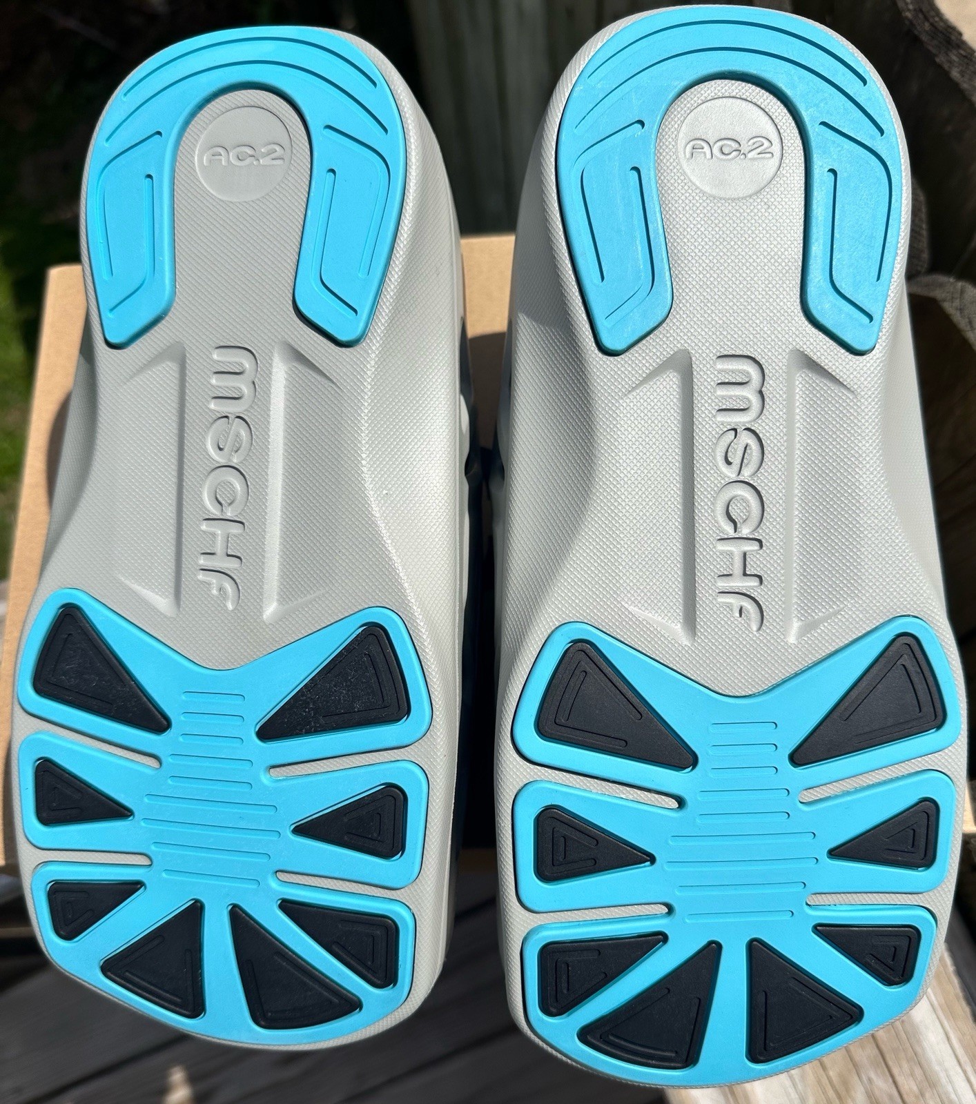 MSCHF AC2 Men's Slide Sandals Gray Blue Black Adjustable Strap US 8 UK 7 EU 41