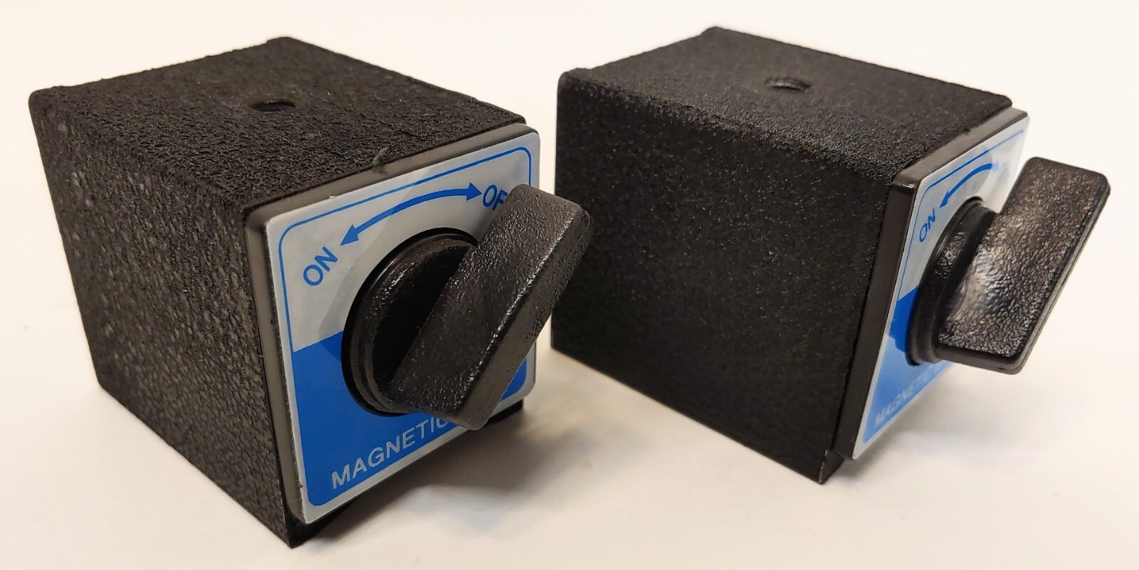 2 Powerful Magnetic Bases - Work Holding Positioning Fixturing M8x1.25 Threaded