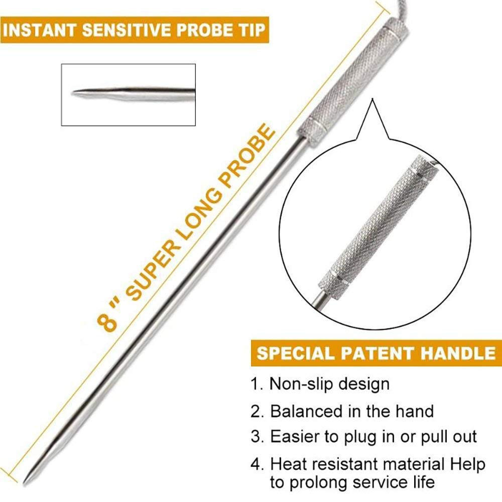 Meat Thermometer Probe Replacement Temperature Probe Compatible with Thermopro T