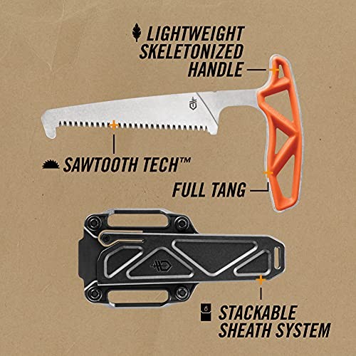 Gear EXO-MOD Pack Saw for Hunting and Outdoors, Sawtooth Tech Blade, Full