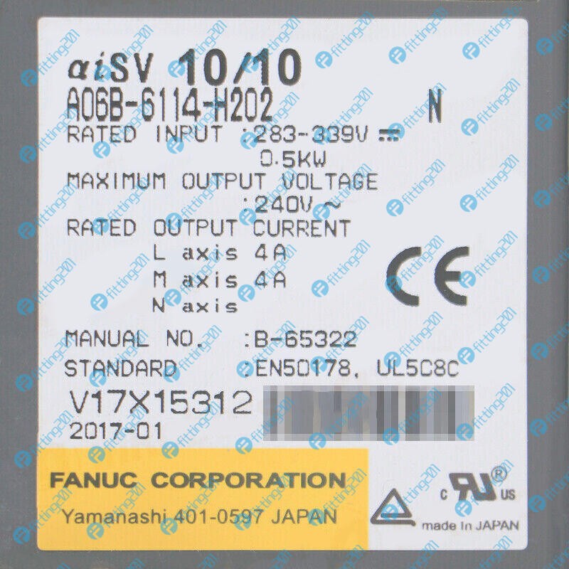 1PCS Fanuc A06B-6114-H202 Servo drive used