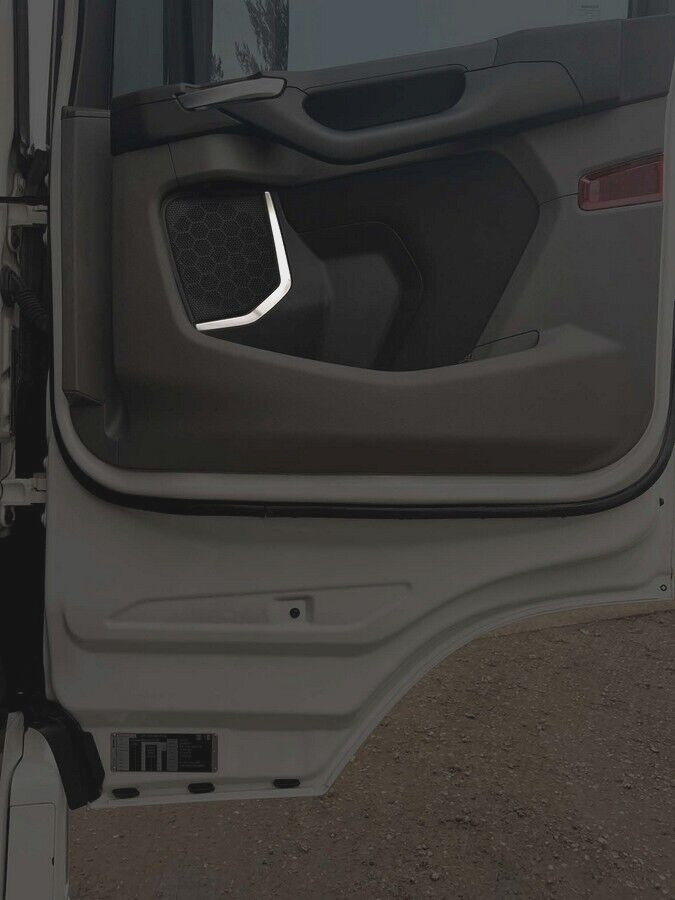 For Scania R S 2017+ NextGen Trucks Chrome Stainless Steel Door speaker decors #