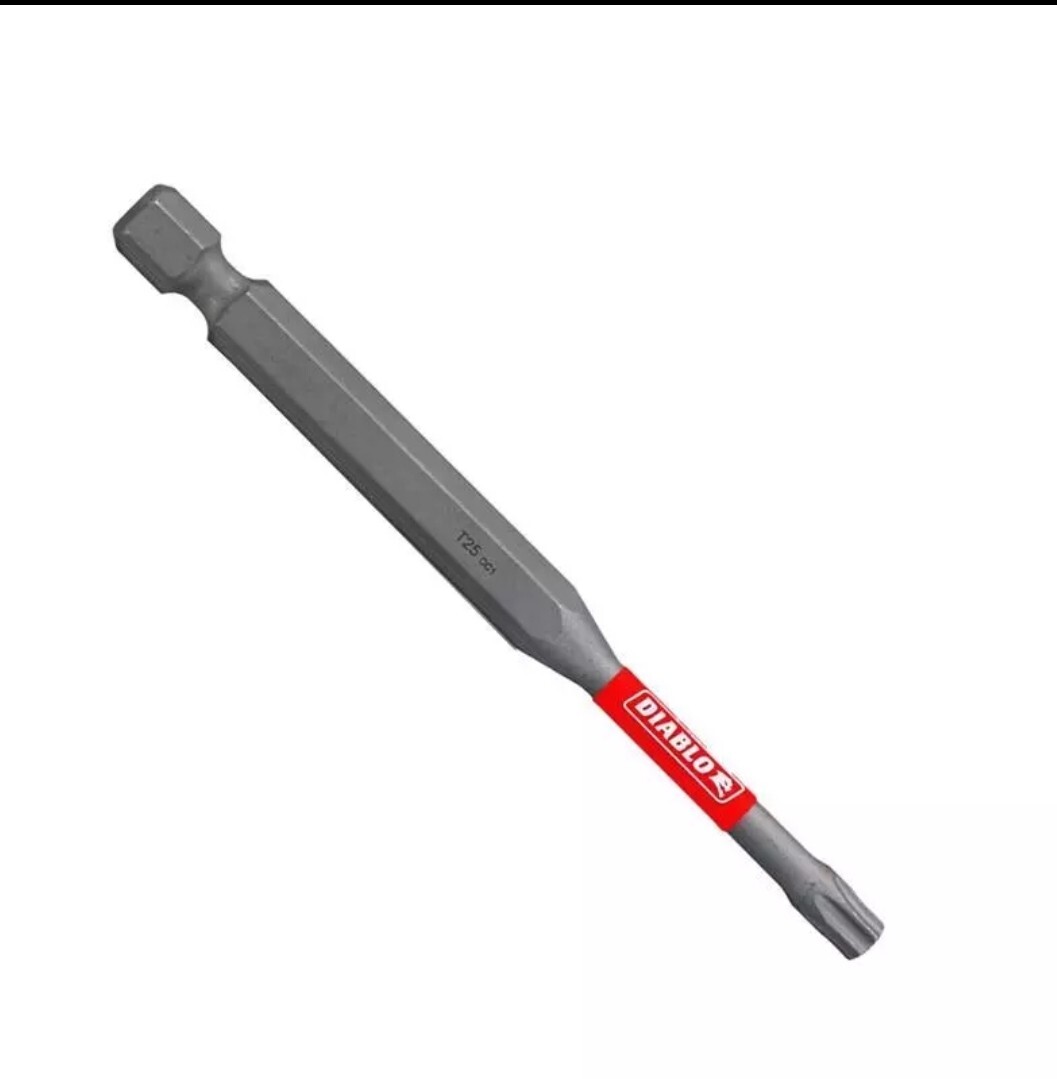 Diablo Torx #25 X 3-1/2 in. L Driver Bit Black Oxide 1 pc