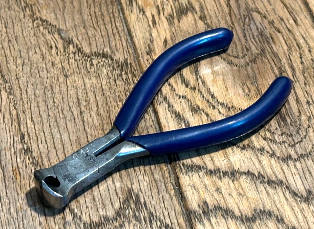 🇺🇸 Craftsman Tools BLUE Precision End Cutter Nipper Pliers Wire Cutting 4” USA