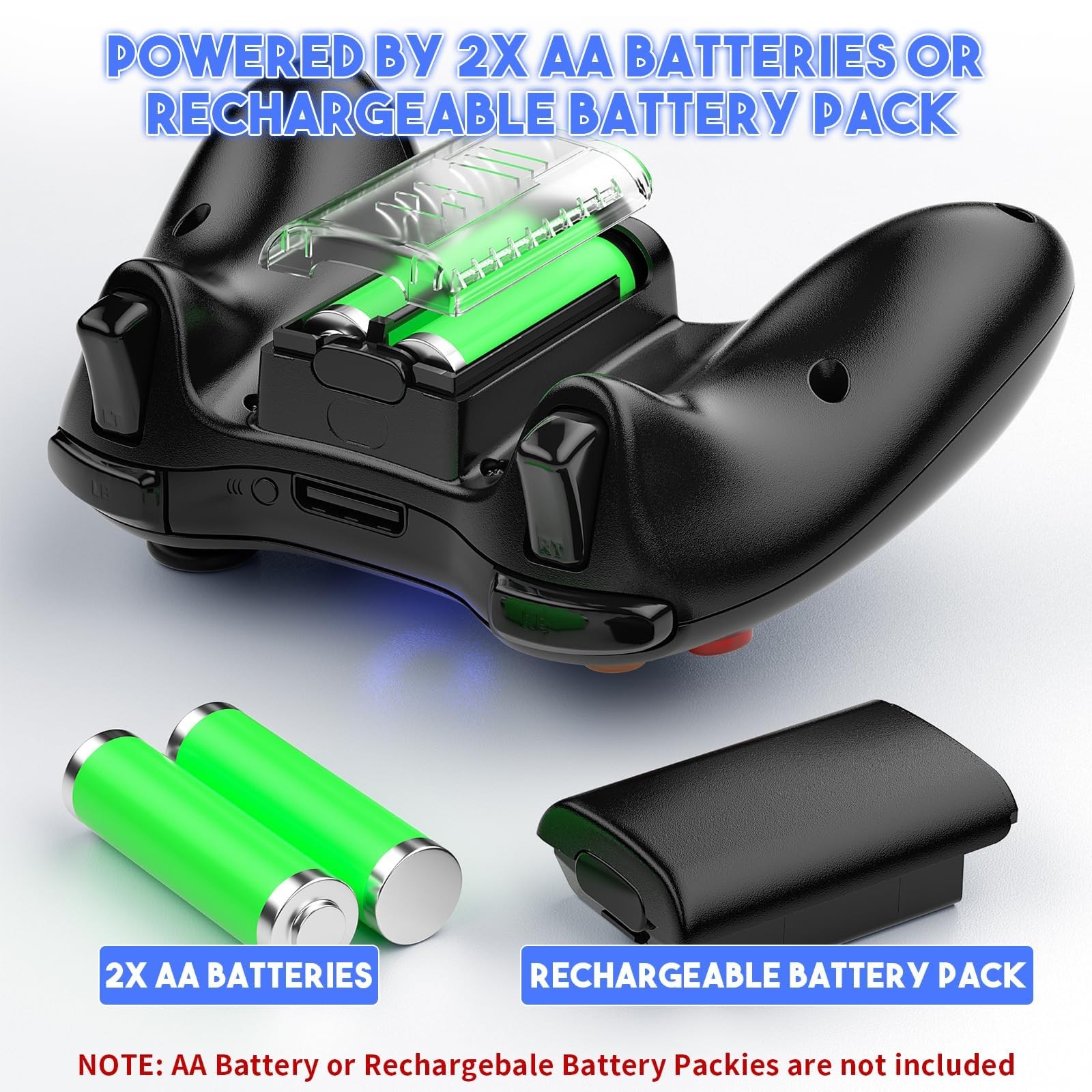 Gamrombo 2 Pack Replacement for Xbox 360 Controller, Wireless Controllers Gam...