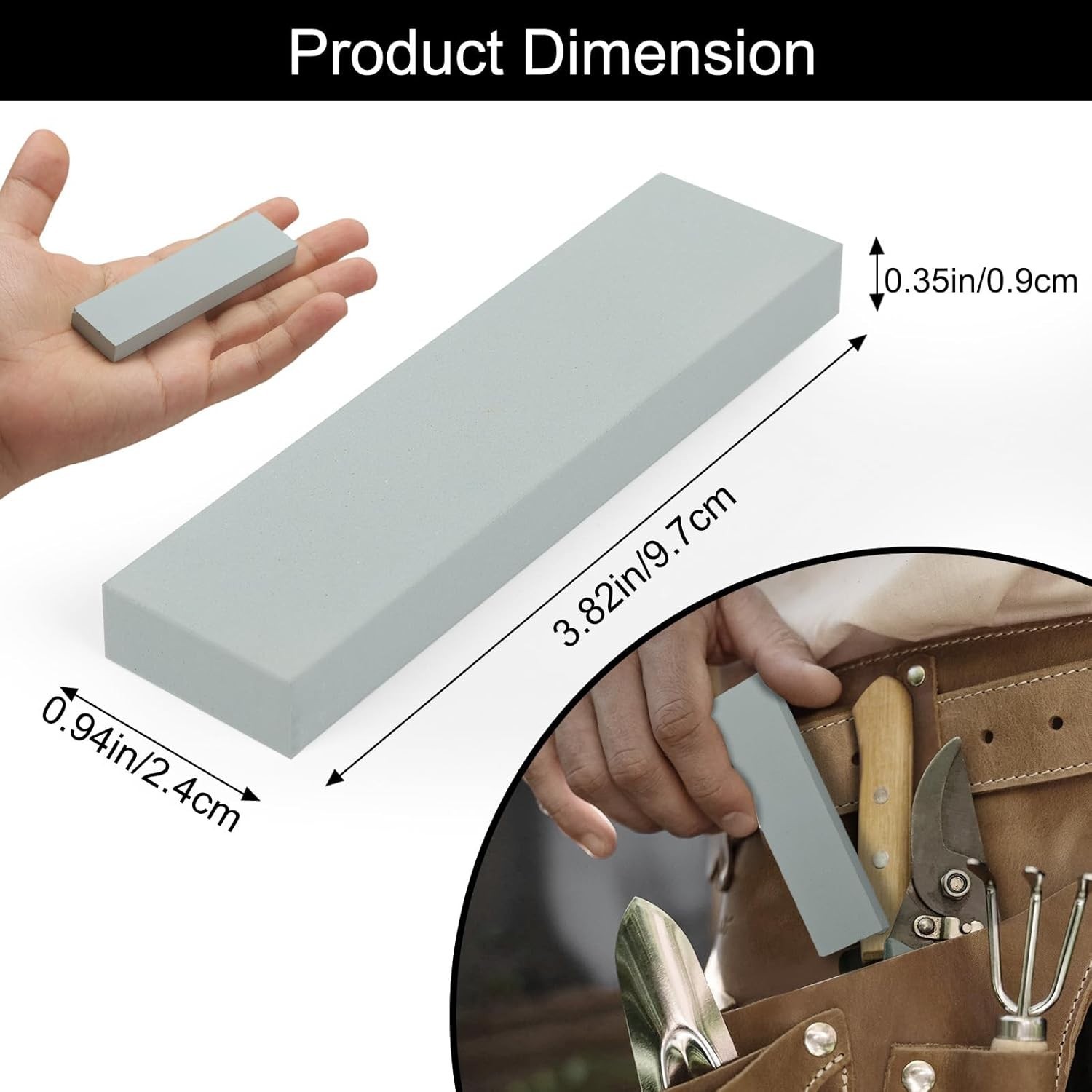 Professional Dual Grit Knife Sharpening Whetstone Large for Versatile Blade