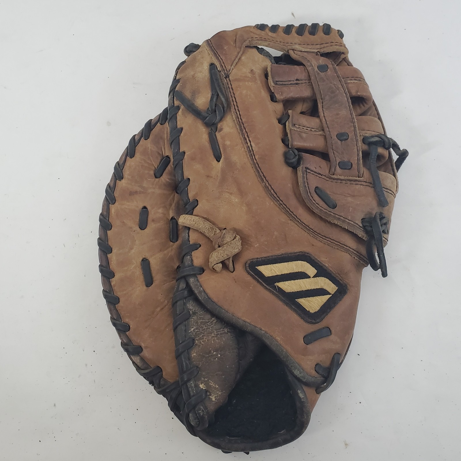 Mizuno Papio Vintage Retro Leather Baseball Softball 1st Baseman Mitt Glove LHT