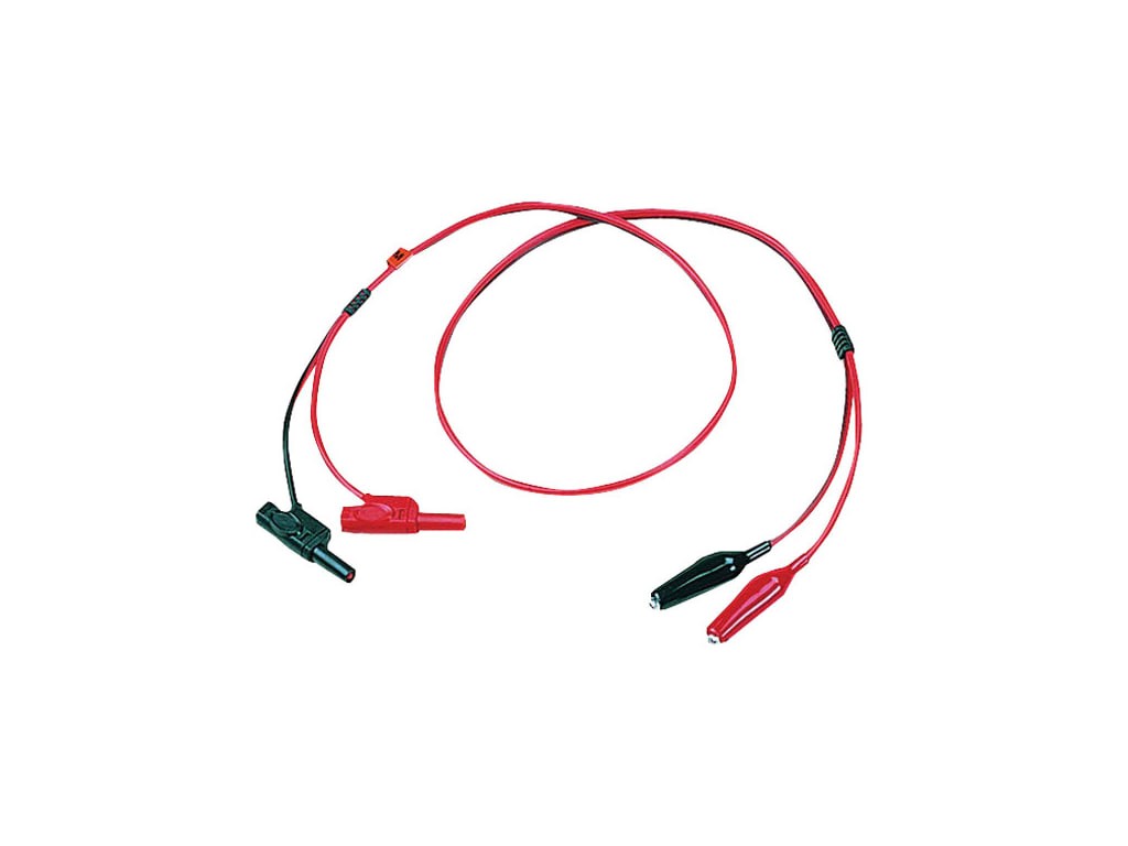 Instek GTL-204A - Test Lead, European Terminal, Banana to Alligator (10A)