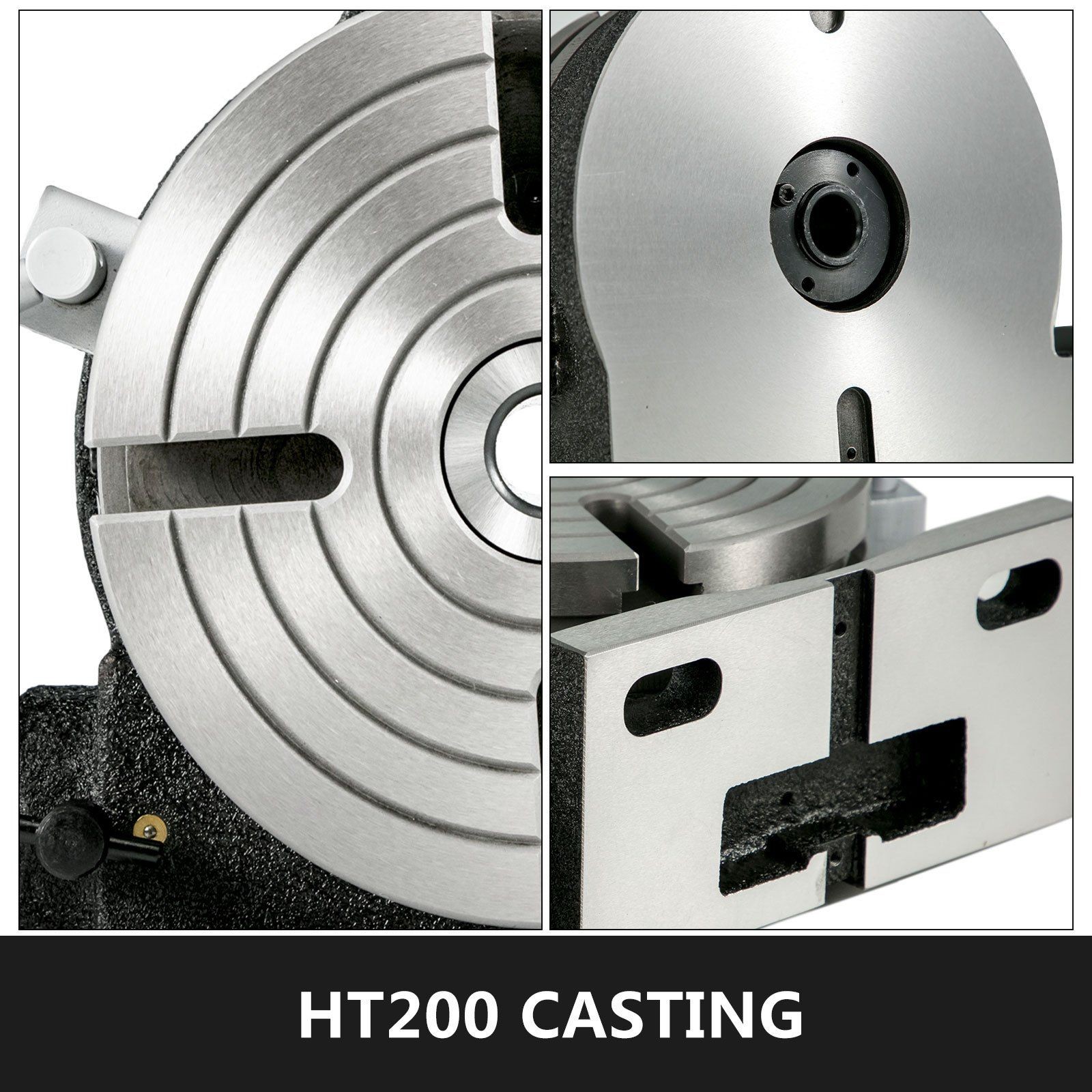 8in Rotary Table Precision Horizontal Vertical 3MT Milling Boring