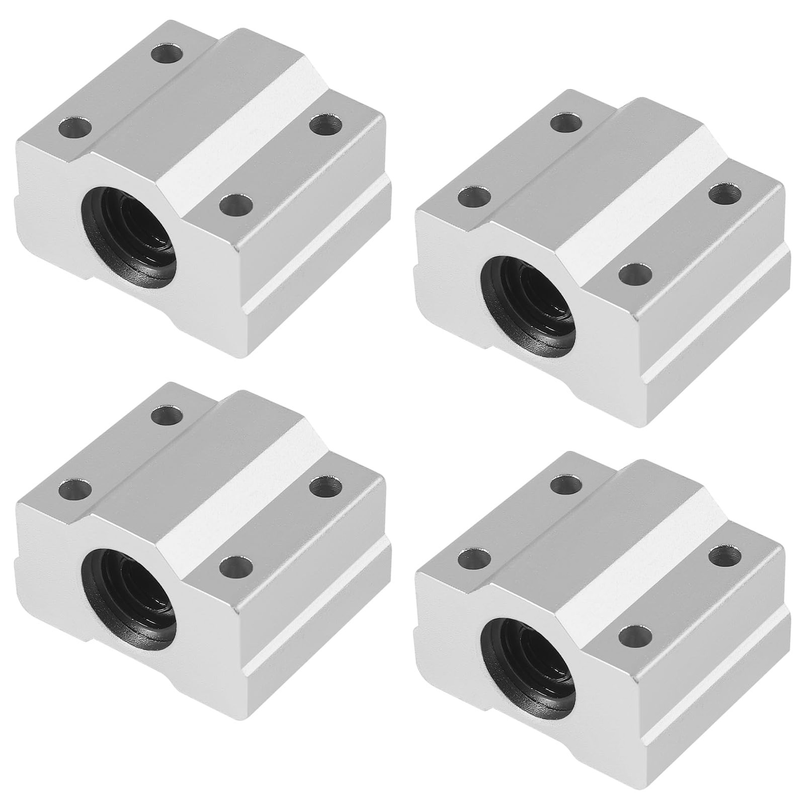 MELIFE 4PCS SCS6UU Linear Motion Ball Bearing Slide Block, 6mm Bore Dia Alumi...