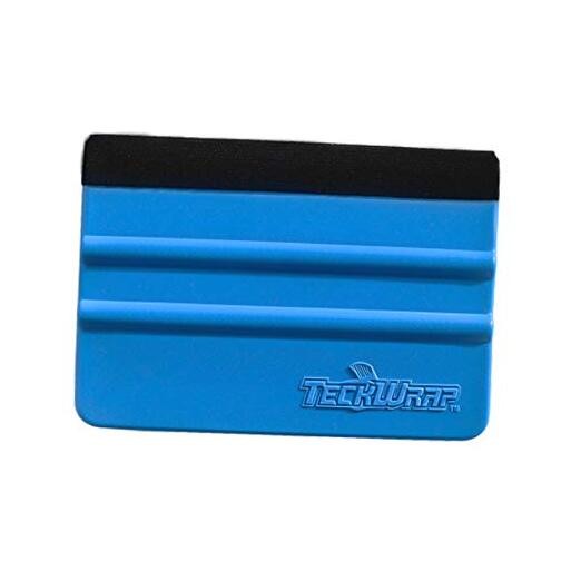 Plastic Felt Edge Squeegee 4 Inch for Car Vinyl Scraper Decal 1pcs Blue