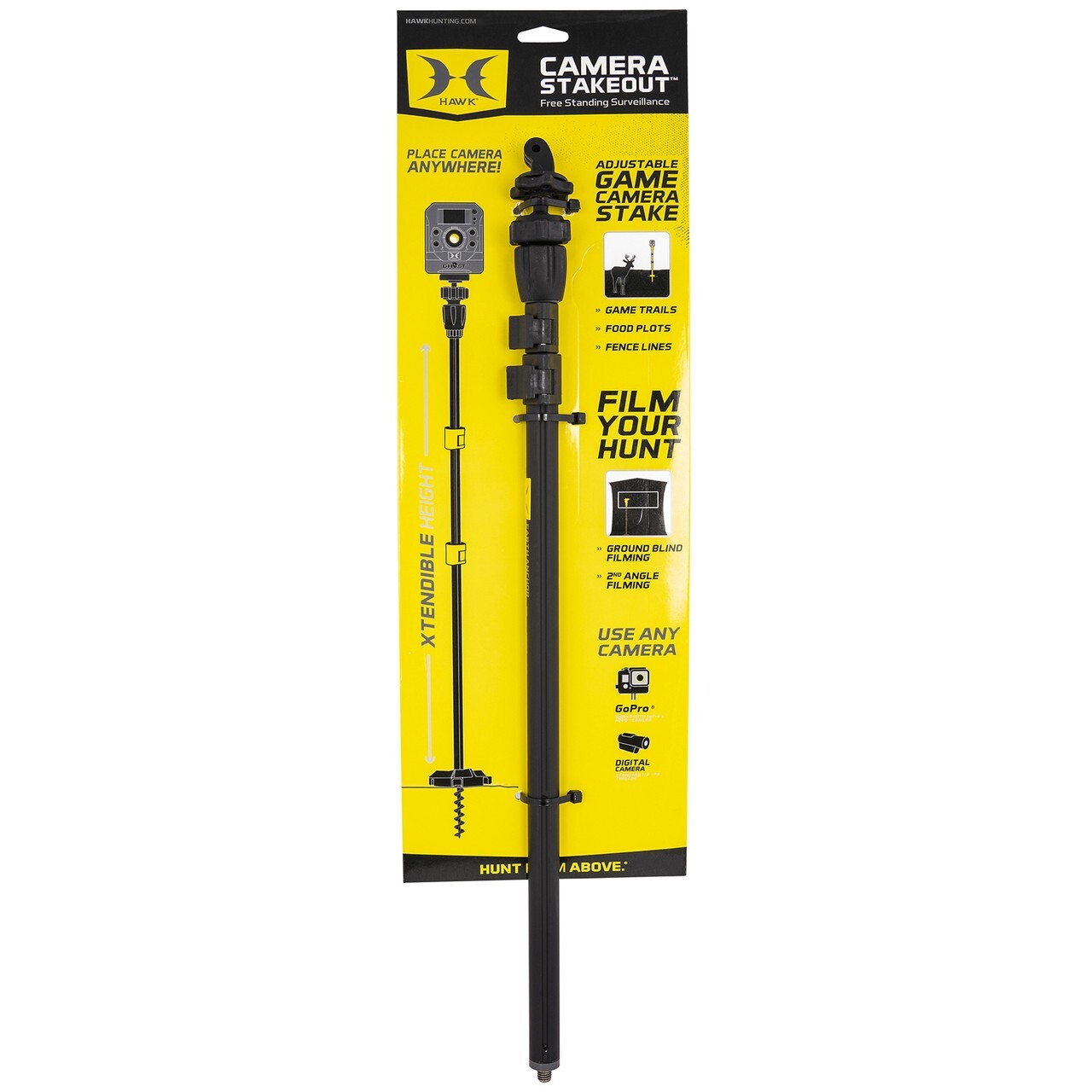 Hawk Camera Stakeout System 22"-51" - GoPro Ready #HWK3842