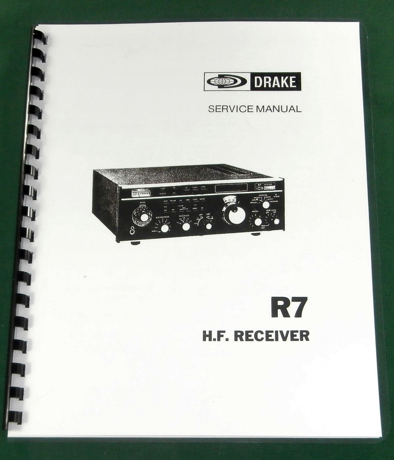 Drake R-7 Service Manual - Premium Card Stock & Protective Covers!