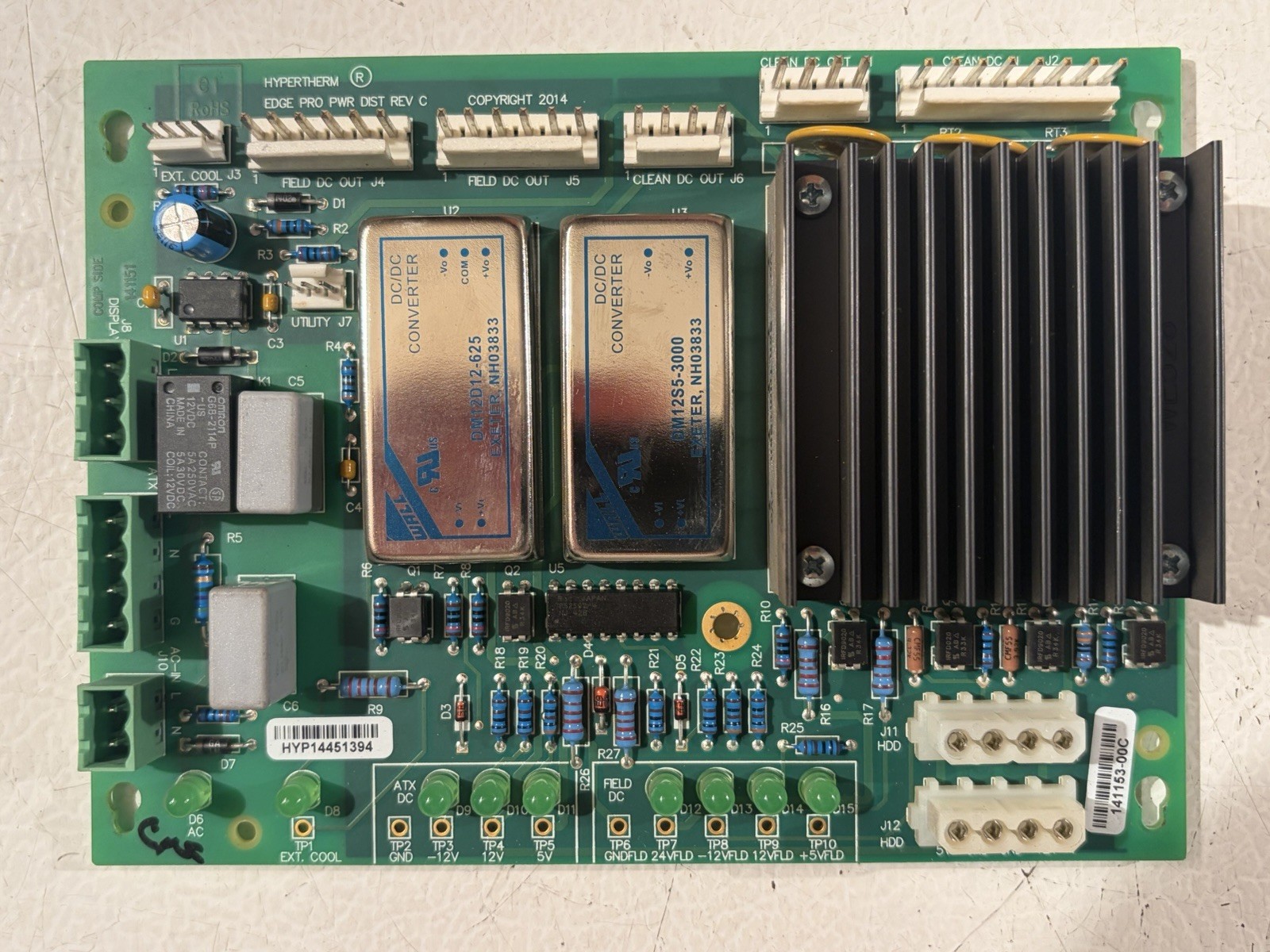 HYPERTHERM EDGE PRO POWER DISTRIBUTION BOARD HYP14451394