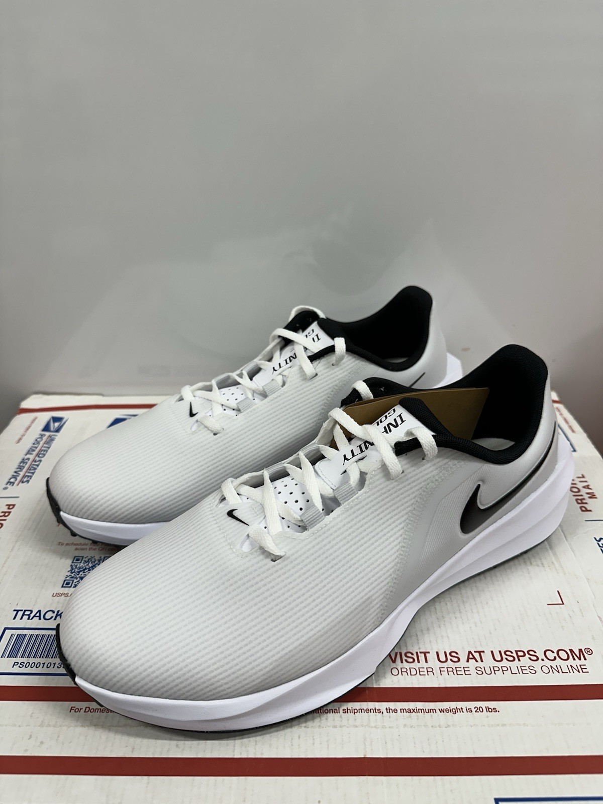 Nike Infinity Golf Next Nature ‘White Pure Platinum Black’ FN0555 100 Size 10