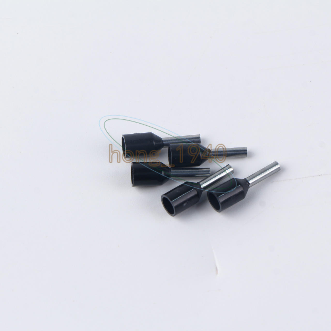 50Pcs Wire Crimp Connector Terminal Pre Insulated Ferrule black E1510 16AWG