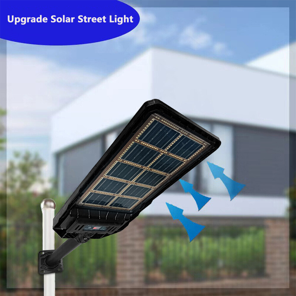 NEW 6000W Commercial Solar Street Lights Outdoor Dusk to Dawn Super Bright 2025