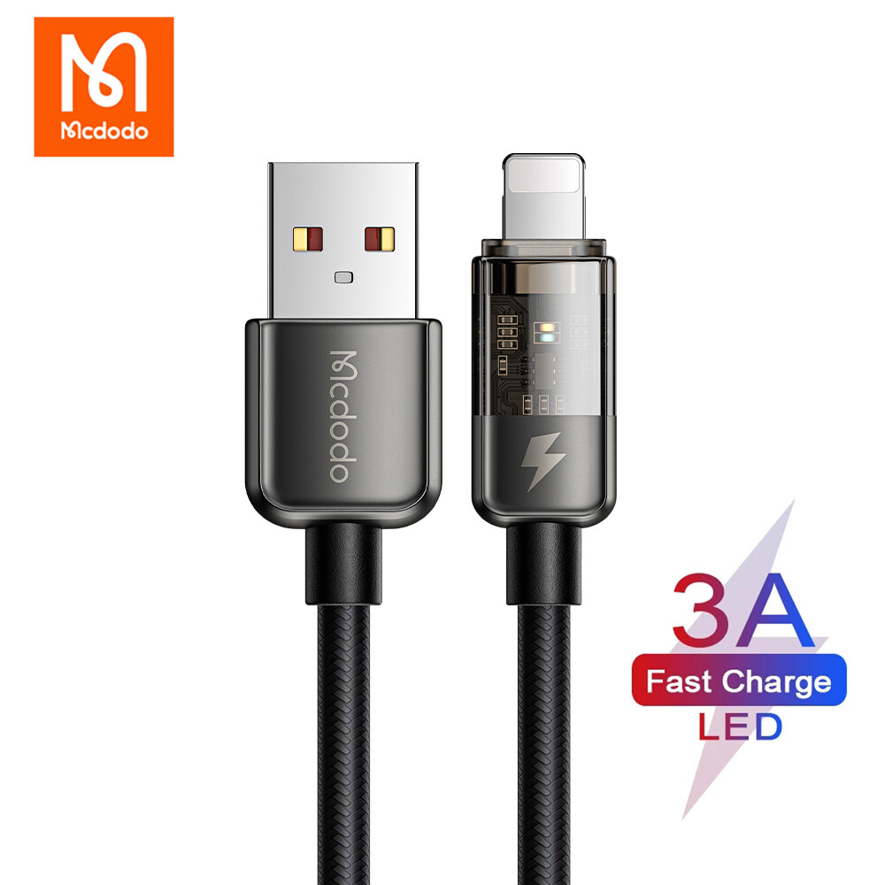 Mcdodo USB To iPhone Auto Power Off Cable Fast Charging Cable For iPhone 14 13 X