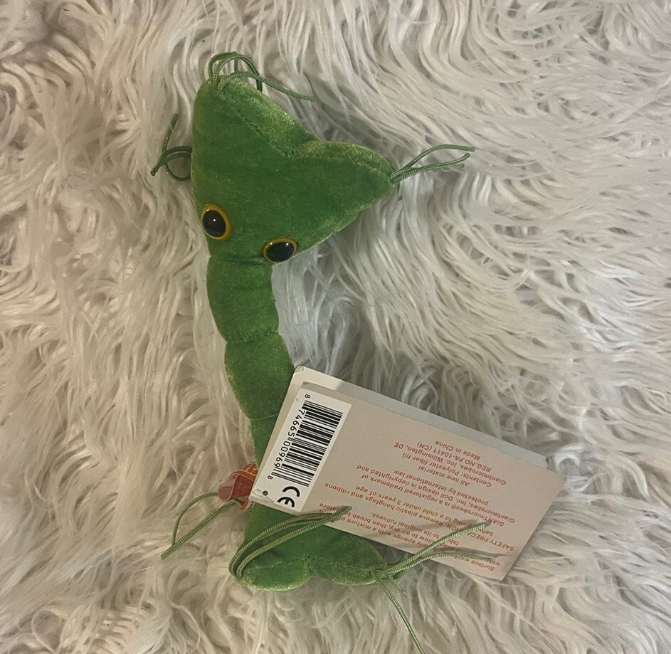 Giant Green Microbes Nerve Cell 7" W/tag Stuffed Animal New Health Science