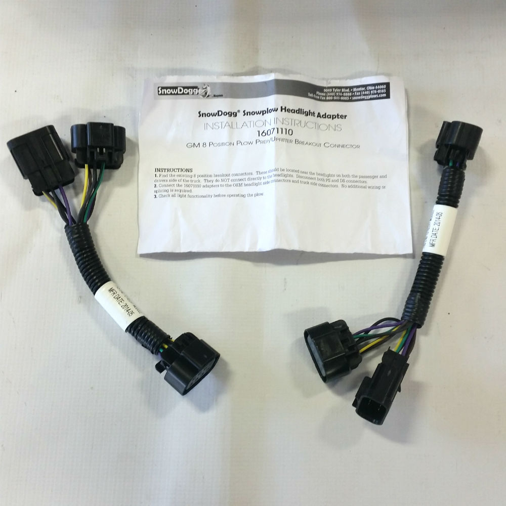 Buyers 16071110 SnowDogg Headlight Adapter Kit GM 07+