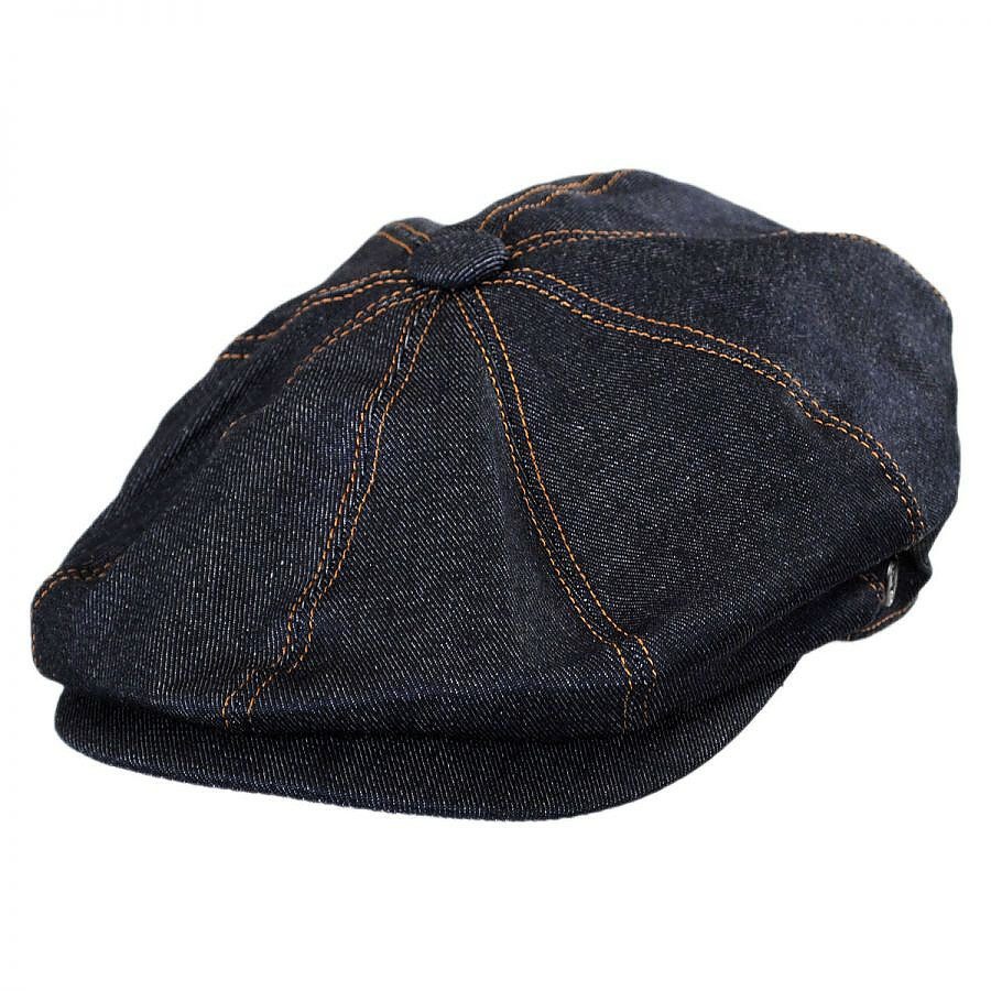 Jaxon Hats Denim Cotton Newsboy Cap