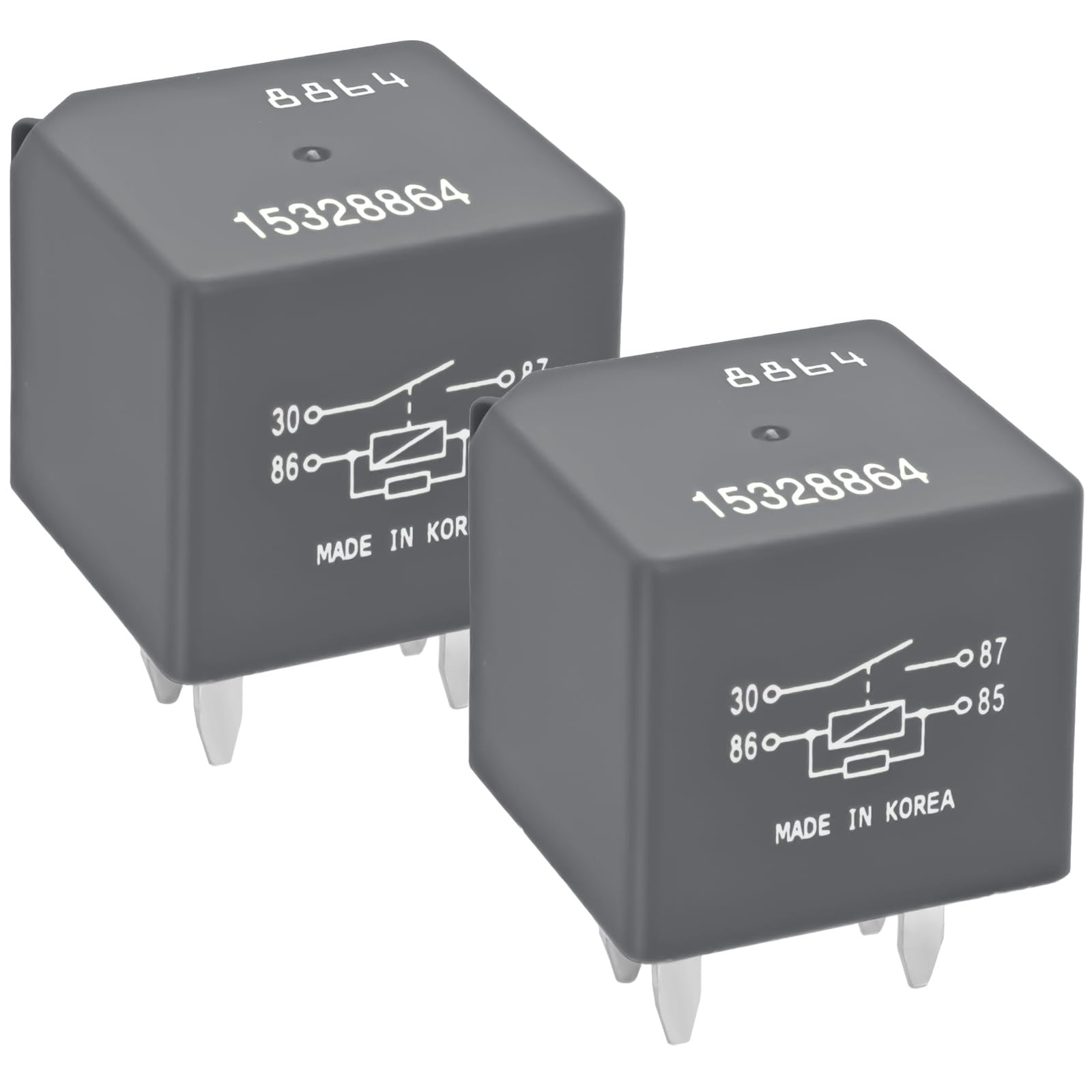 Automotive Relay 15328864 (Pack of 2) – D1741C 12V 40A 4-Pin SPDT Automotive...