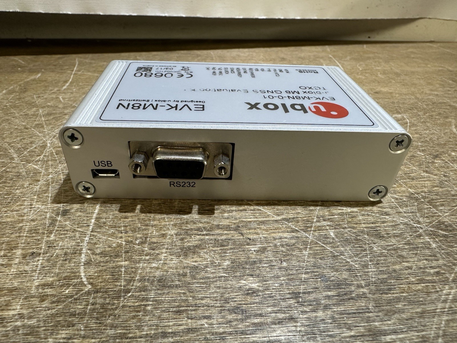 UBLOX EVK-M8N : M8 concurrent GNSS evaluation kit TCXO
