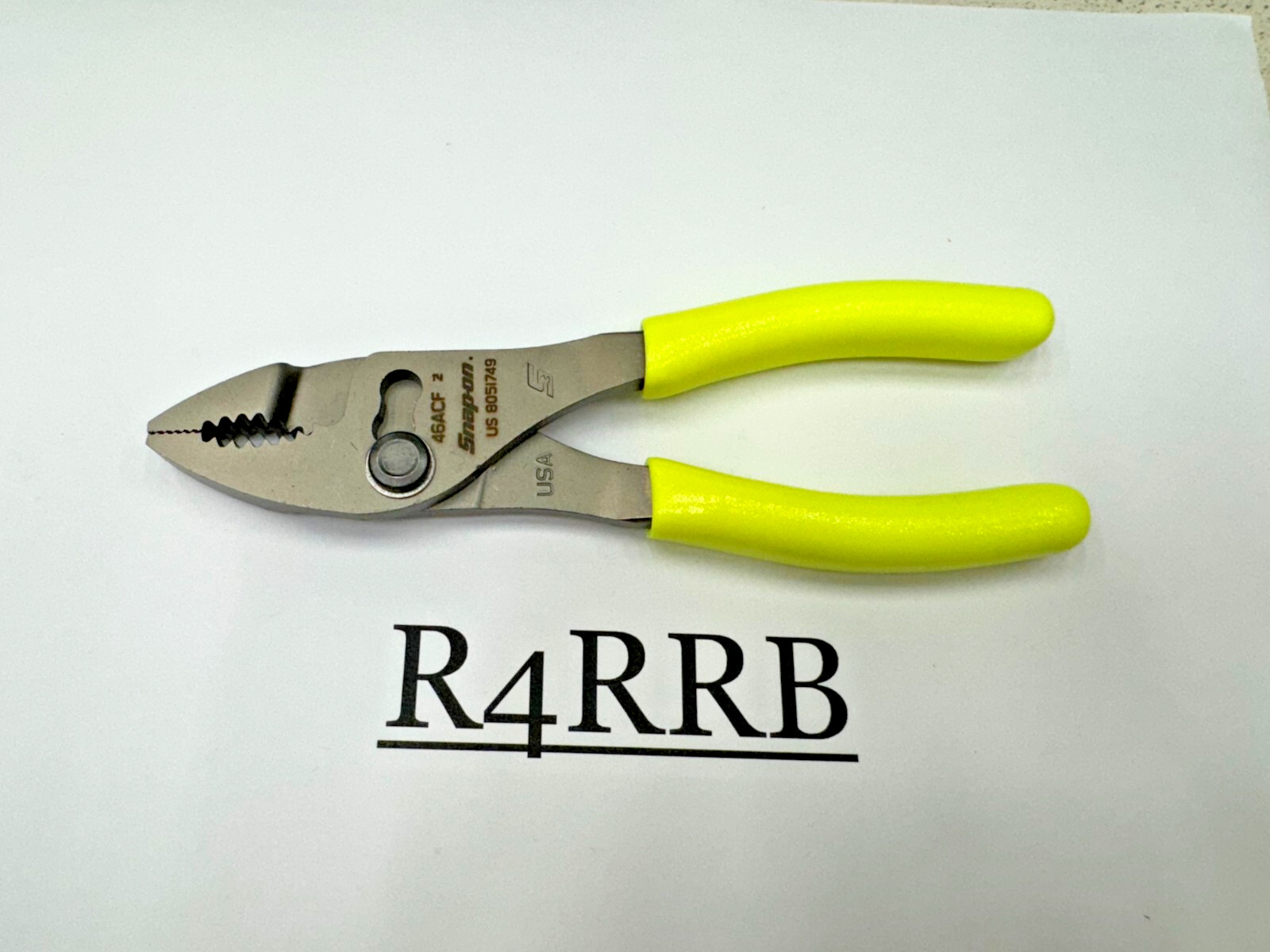 Snap-on Tools USA NEW HIVIZ 6" Talon Soft Grip Combo Slip-Joint Pliers 46ACFHV