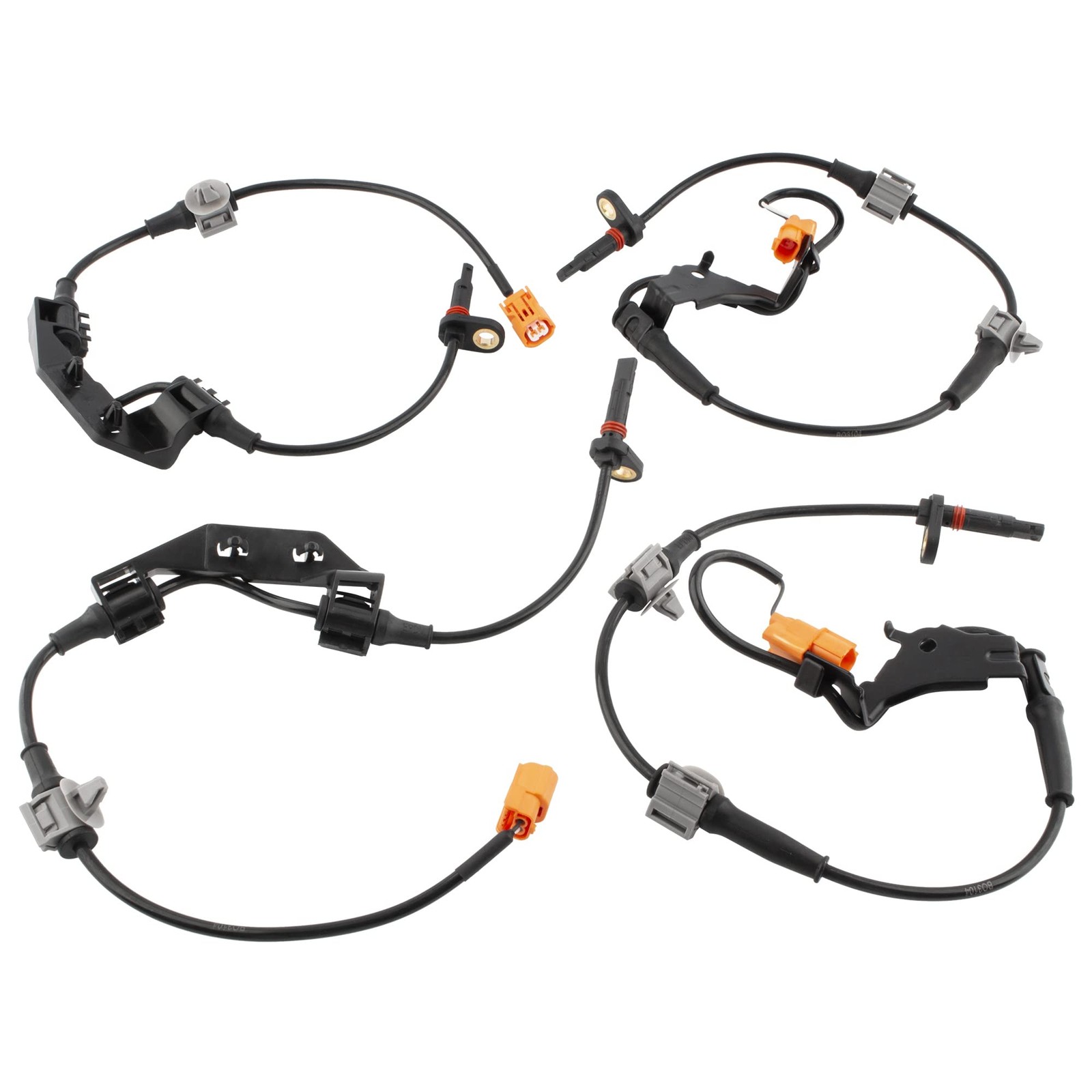 BOXI 4pcs Front & Rear Left & Right Side ABS Wheel Speed Sensor Fit for Honda...