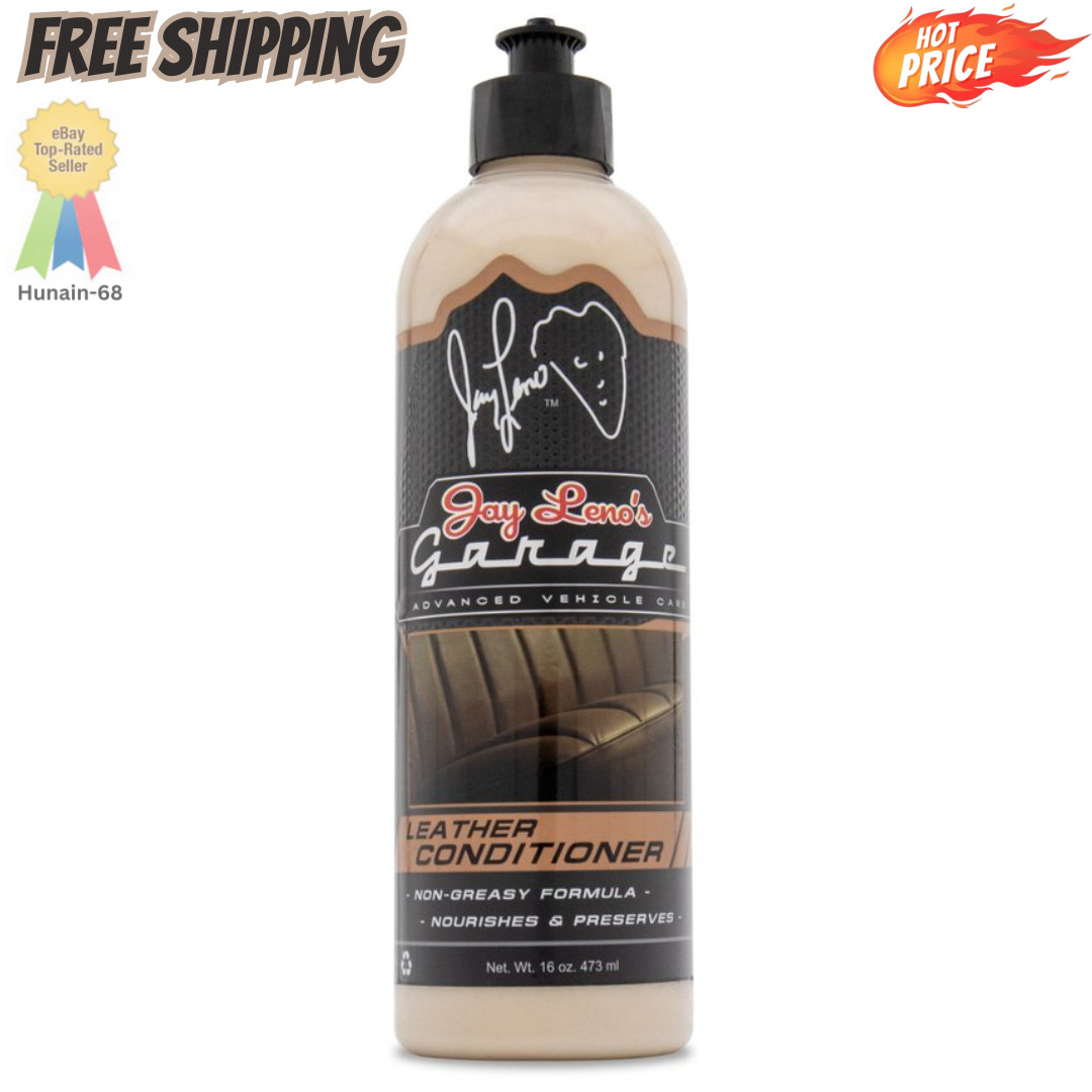 Jay Leno's Garage Leather Conditioner (16 oz) - Protect & Restore Car Leather