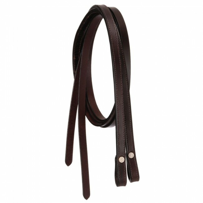 Royal King Doubled and Stitched Dark Oil Split Rein Pony Size horse tack 43-9966