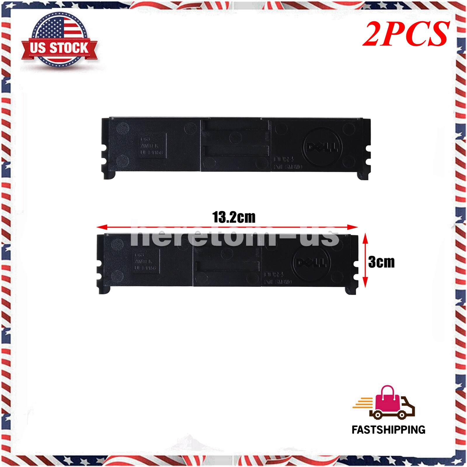 Lot of 2 For Dell RAM Memory Module Filler Blank DIMM Insert 52P2C 052P2C