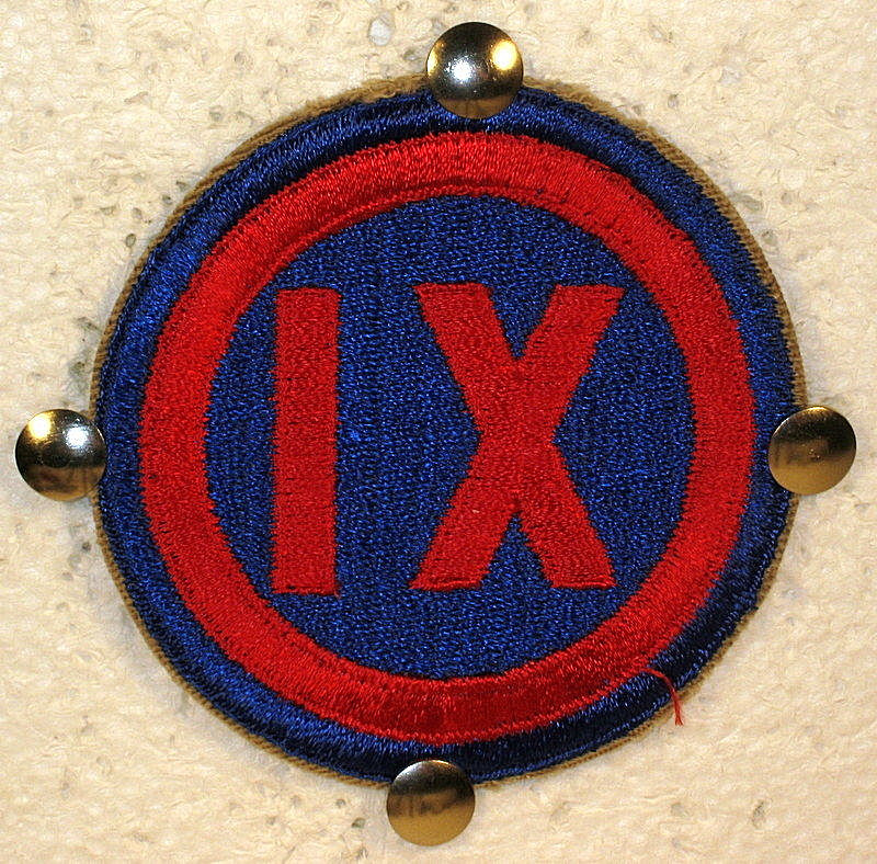 US Army IX Corps Full Color Patch Badge Insignia Obsolete