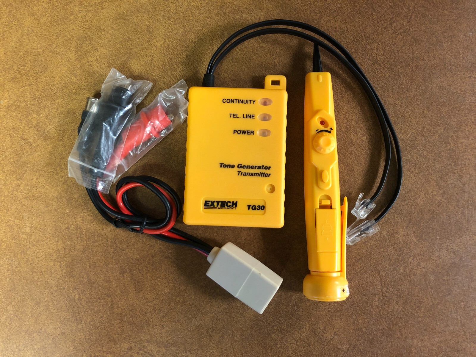 EXTECH INSTRUMENTS TG30 TONE GENERATOR WIRE TRACER TONE PROBE KIT