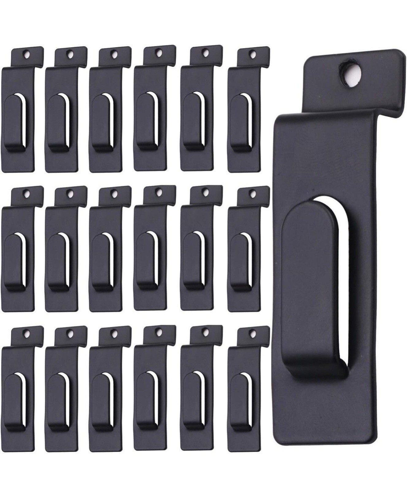 Slatwall Utility Notch Hook Commercial Slatwall Picture Hook Metal Hooks 20 Pac