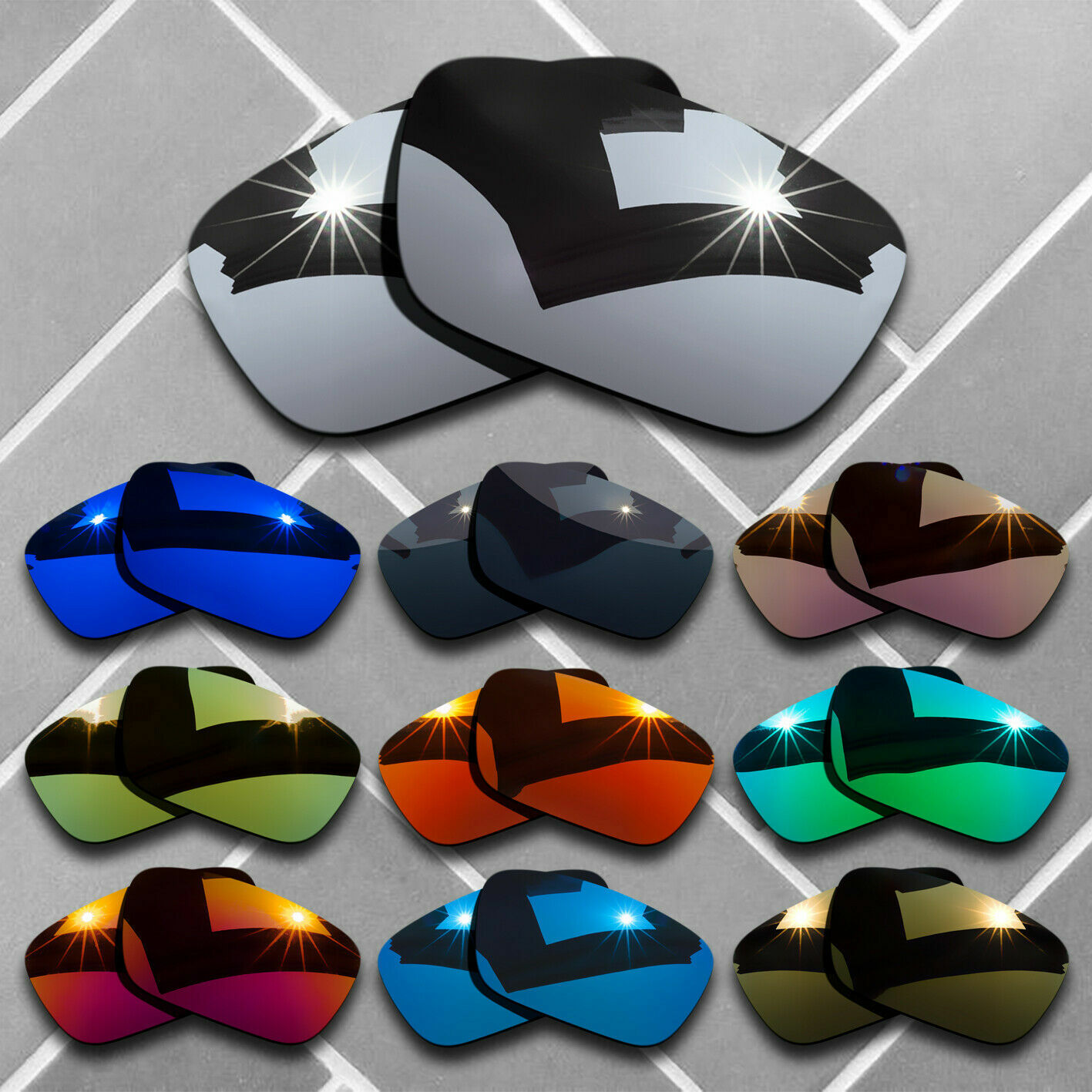 Polarized Replacement lenses for-Spy Optic Dirty Mo Anti-scratch Choices