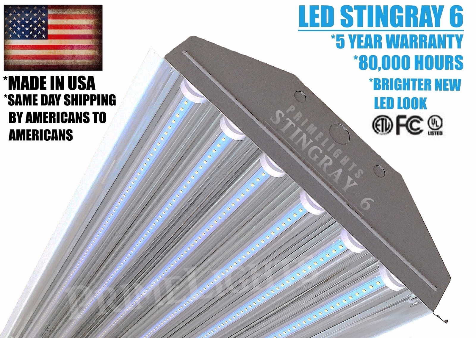 BrighterThan UFO LED StingRay6 Factory Warehouse Industrial Lighting Daylight