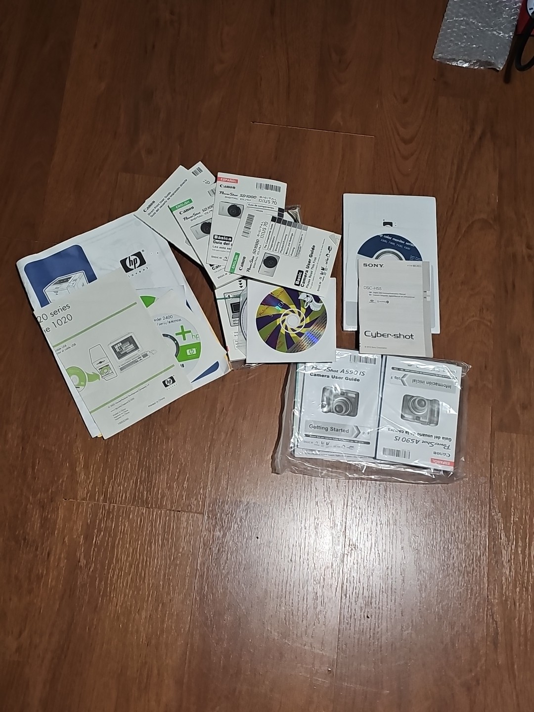 Old Technology Manuals And Discs Canon Powers hot Hp Color Monitor Camera