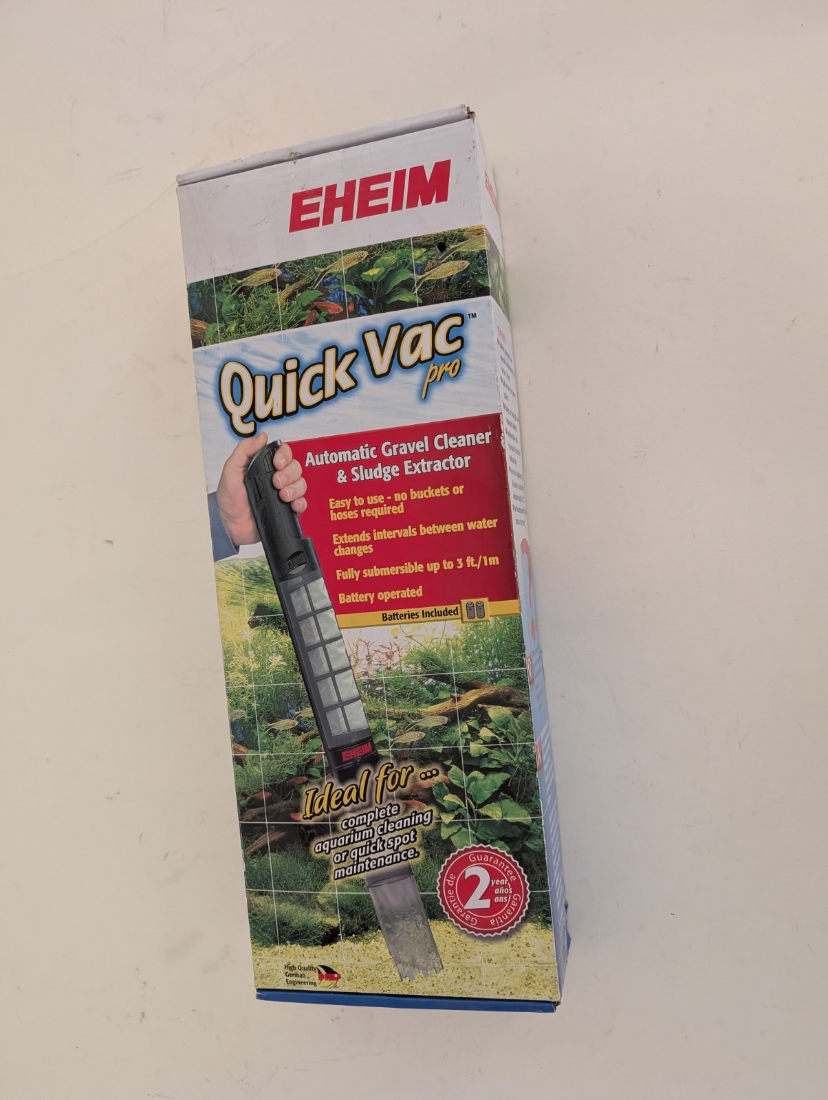 Eheim Quick Vac Pro - Battery Powered Gravel Cleaner & Sludge Extractor