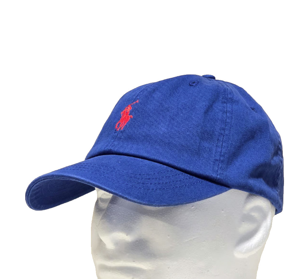 Polo Ralph Lauren Men's One Size Cotton Chino Adjustable Ball Cap Royal Blue