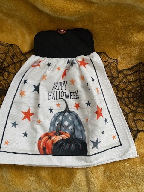 Modern Style Traditional Halloween Pumpkins Kitchen Oven Door Hanging Towel