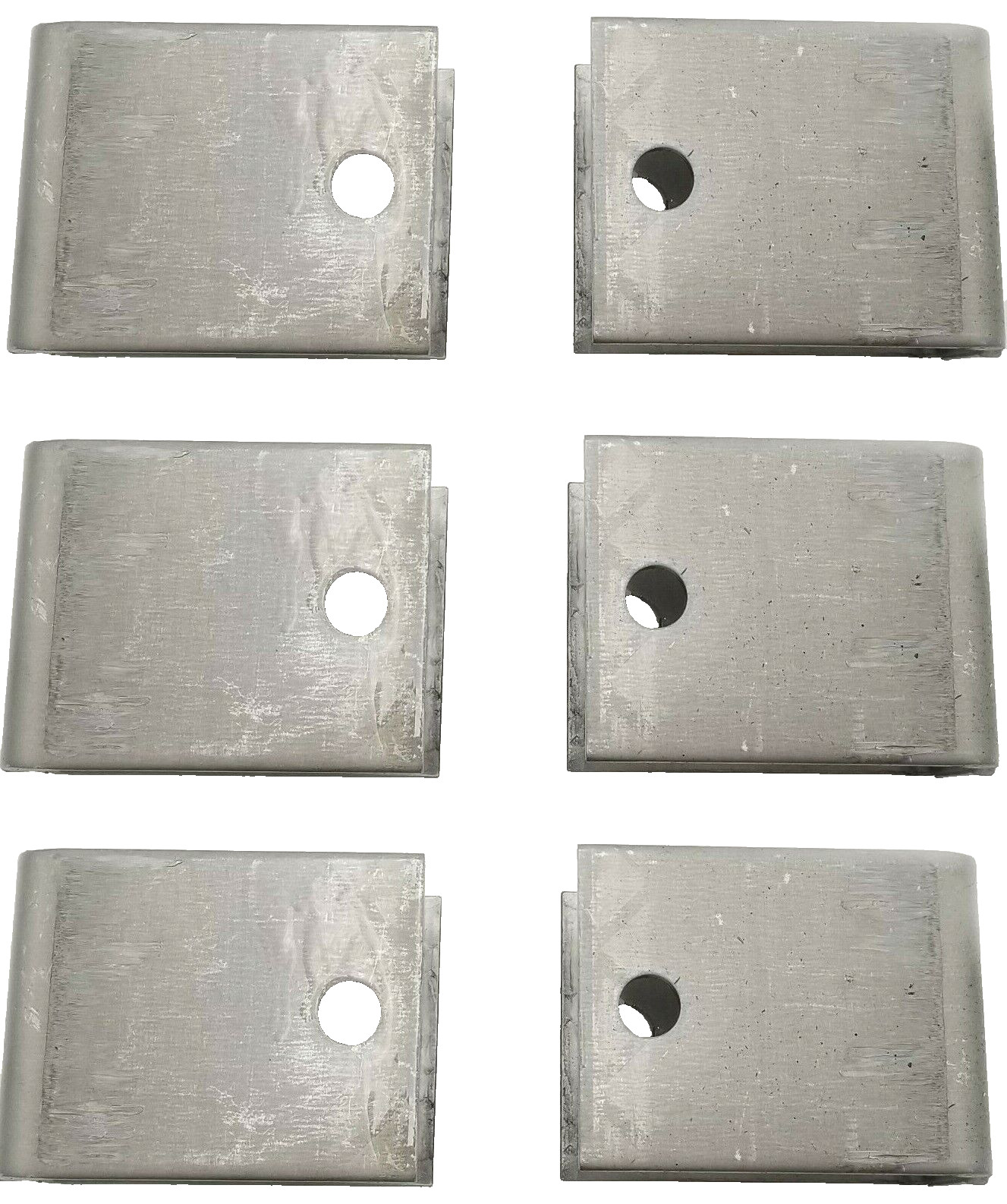 6 Steel Hangers 1.91" Wide 3.875" Ht 3" Long Trailer Leaf Spring Axle Suspension