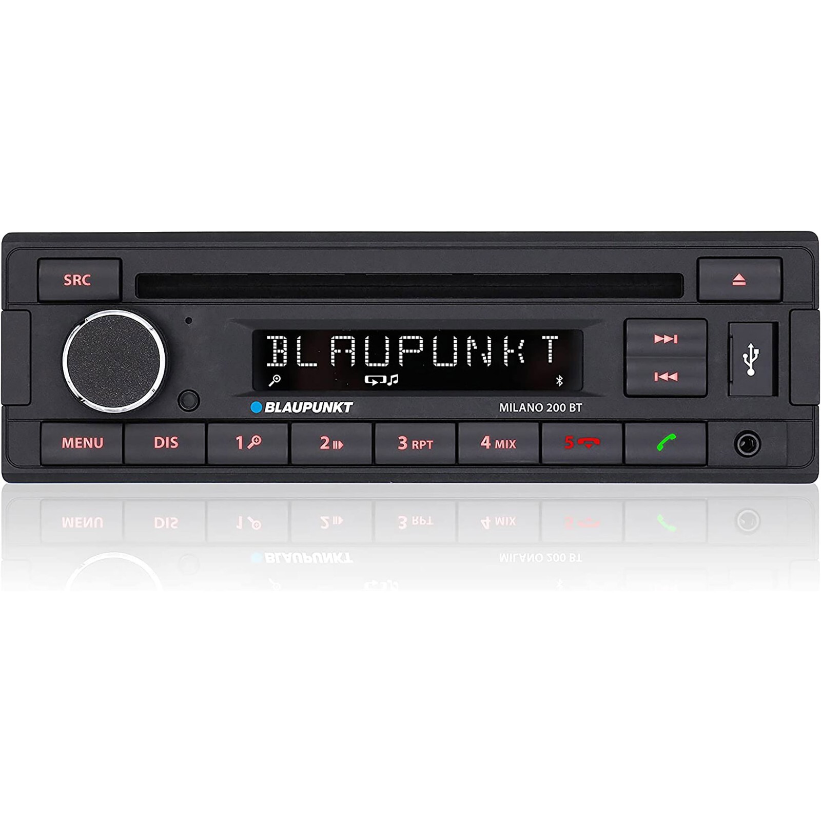 Blaupunkt Milano 200 BT retro look car radio stereo CD player Bluetooth iPhone