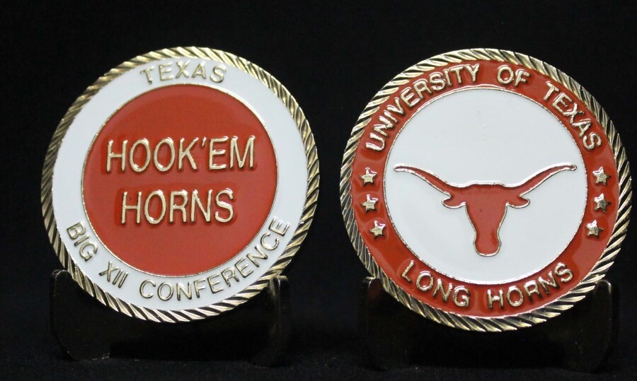 UNIVERSITY OF TEXAS COLLEGIATE COLLEGE COLLECTIBLE CHALLENGE COIN NEW