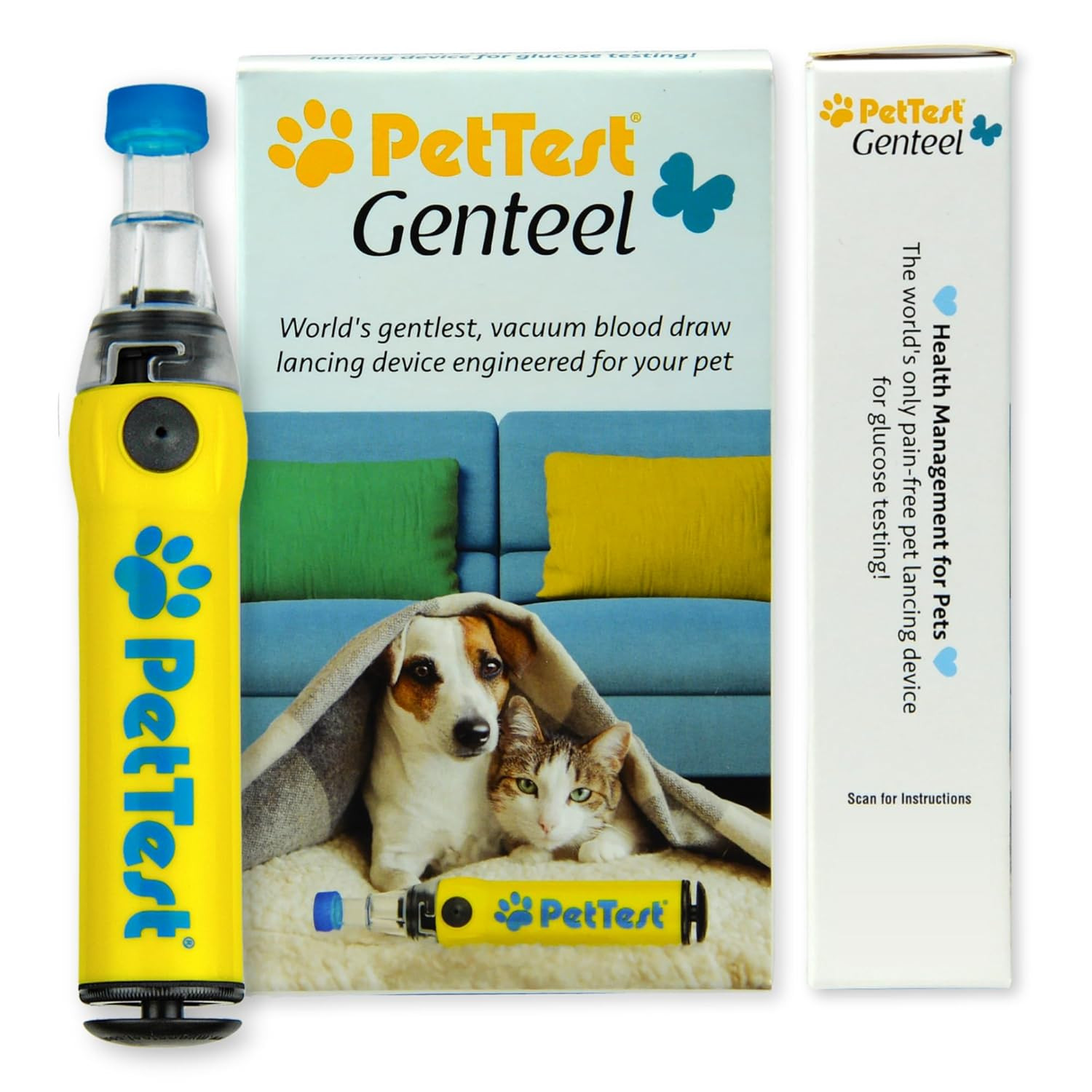 Pettest Genteel Pain-Free Lancing Device, Easy-To-Use Pet Blood Sugar Monitoring