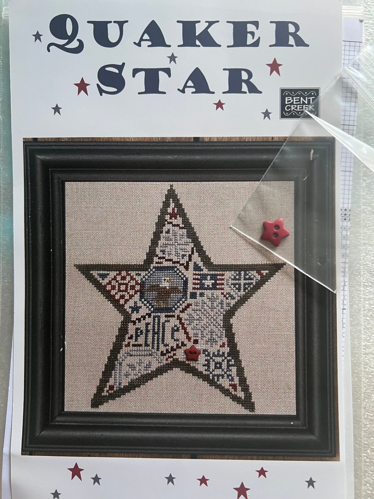 Bent Creek-Quaker Star chart & Button